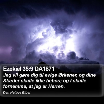 Ezekiel 35:9 DA1871 Bible Verse Image