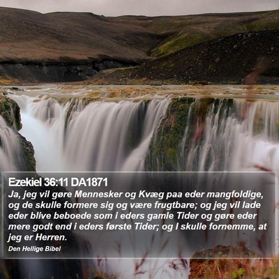 Ezekiel 36:11 DA1871 Bible Verse Image