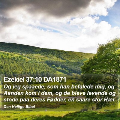 Ezekiel 37:10 DA1871 Bible Verse Image