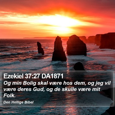 Ezekiel 37:27 DA1871 Bible Verse Image
