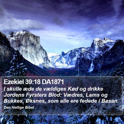 Ezekiel 39:18 DA1871 Bible Verse Image