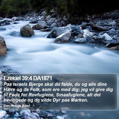 Ezekiel 39:4 DA1871 Bible Verse Image