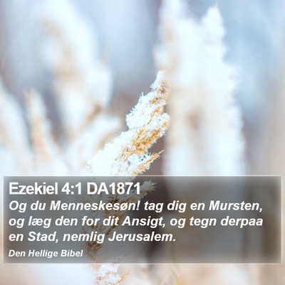 Ezekiel 4:1 DA1871 Bible Verse Image