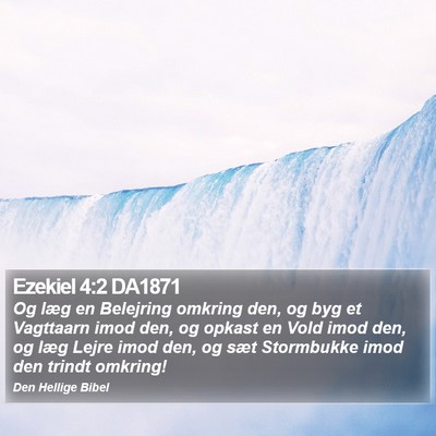Ezekiel 4:2 DA1871 Bible Verse Image