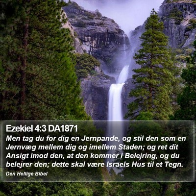 Ezekiel 4:3 DA1871 Bible Verse Image
