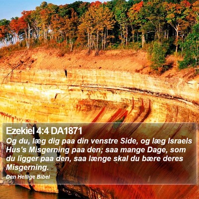 Ezekiel 4:4 DA1871 Bible Verse Image