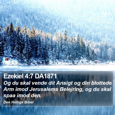 Ezekiel 4:7 DA1871 Bible Verse Image