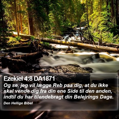 Ezekiel 4:8 DA1871 Bible Verse Image
