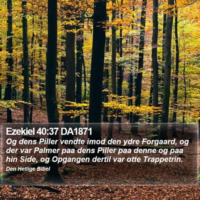 Ezekiel 40:37 DA1871 Bible Verse Image