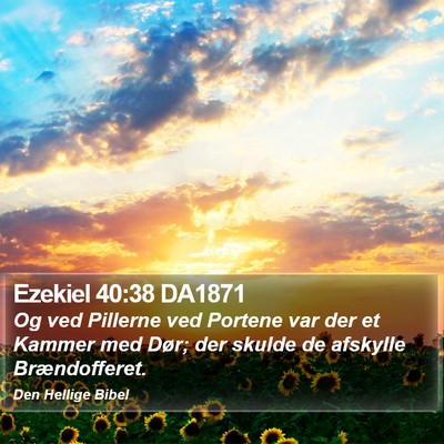 Ezekiel 40:38 DA1871 Bible Verse Image