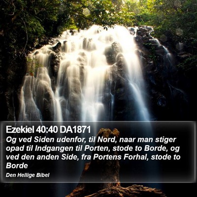 Ezekiel 40:40 DA1871 Bible Verse Image