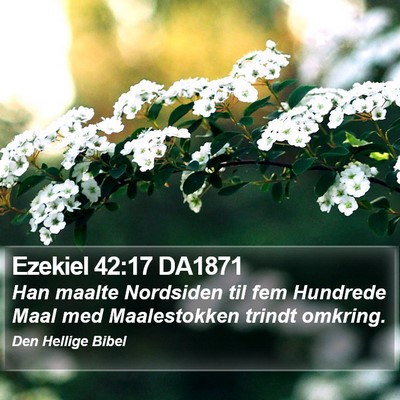 Ezekiel 42:17 DA1871 Bible Verse Image