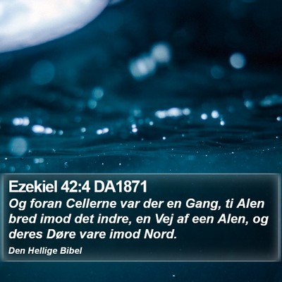 Ezekiel 42:4 DA1871 Bible Verse Image