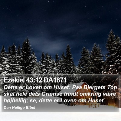 Ezekiel 43:12 DA1871 Bible Verse Image