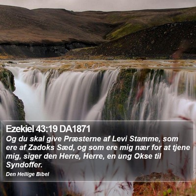Ezekiel 43:19 DA1871 Bible Verse Image