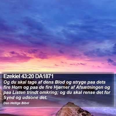 Ezekiel 43:20 DA1871 Bible Verse Image