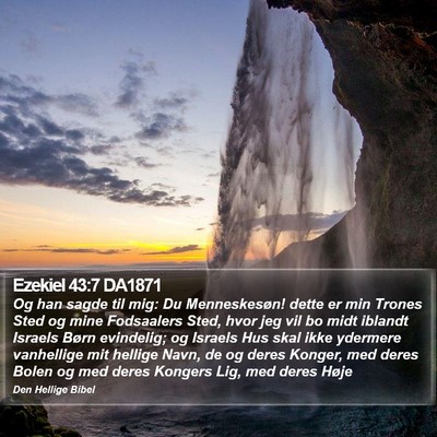 Ezekiel 43:7 DA1871 Bible Verse Image