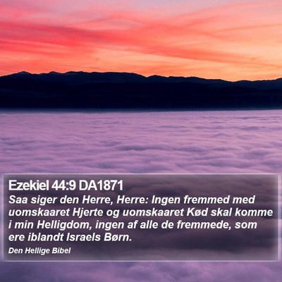 Ezekiel 44:9 DA1871 Bible Verse Image