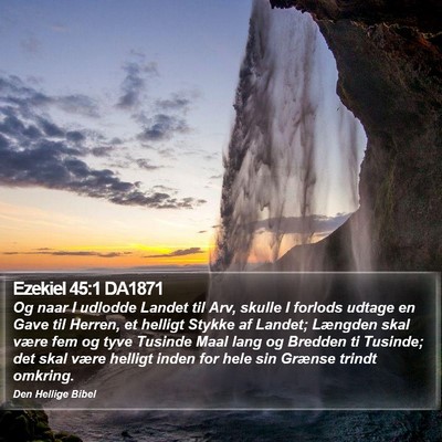 Ezekiel 45:1 DA1871 Bible Verse Image