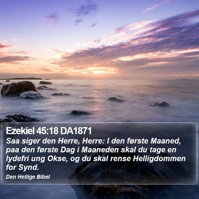 Ezekiel 45:18 DA1871 Bible Verse Image