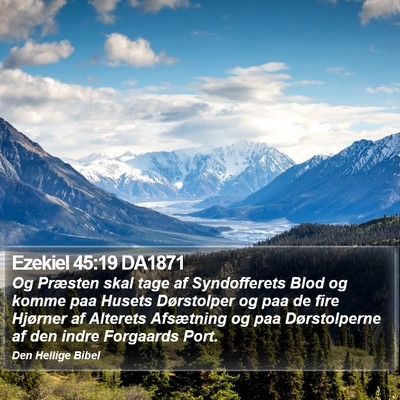 Ezekiel 45:19 DA1871 Bible Verse Image