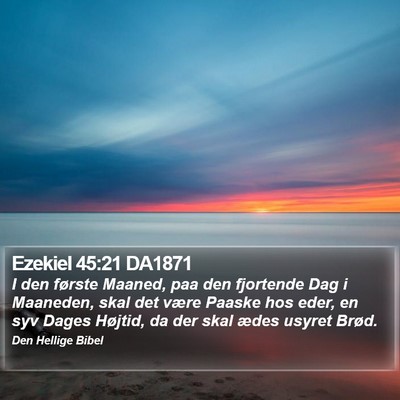 Ezekiel 45:21 DA1871 Bible Verse Image