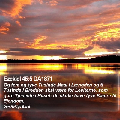 Ezekiel 45:5 DA1871 Bible Verse Image