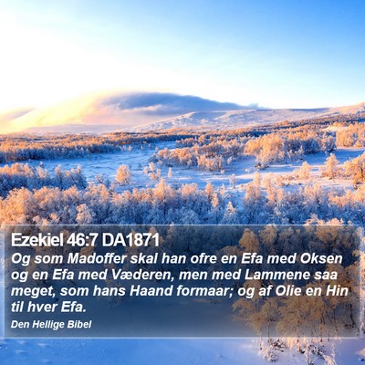 Ezekiel 46:7 DA1871 Bible Verse Image