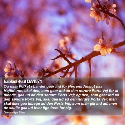 Ezekiel 46:9 DA1871 Bible Verse Image