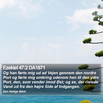 Ezekiel 47:2 DA1871 Bible Verse Image