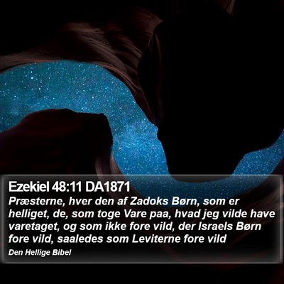 Ezekiel 48:11 DA1871 Bible Verse Image