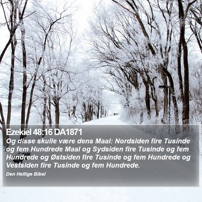 Ezekiel 48:16 DA1871 Bible Verse Image