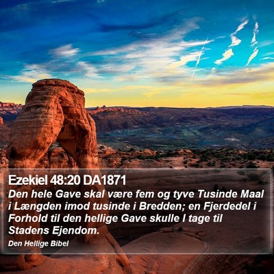 Ezekiel 48:20 DA1871 Bible Verse Image