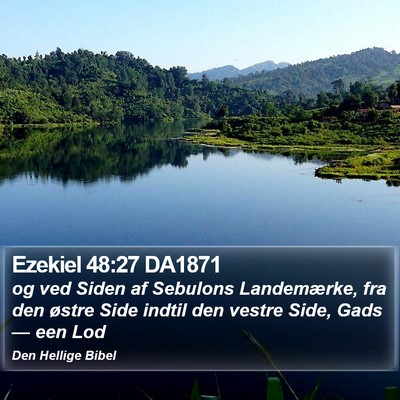 Ezekiel 48:27 DA1871 Bible Verse Image