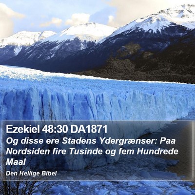 Ezekiel 48:30 DA1871 Bible Verse Image