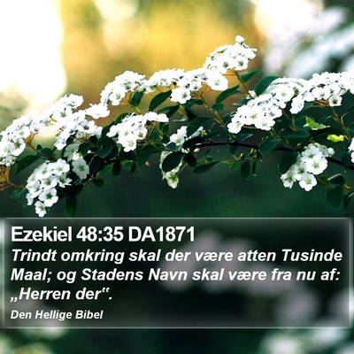Ezekiel 48:35 DA1871 Bible Verse Image
