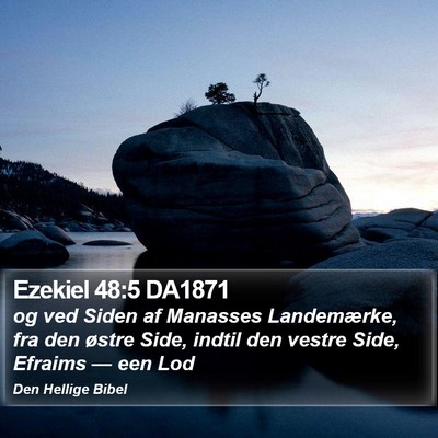 Ezekiel 48:5 DA1871 Bible Verse Image