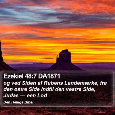 Ezekiel 48:7 DA1871 Bible Verse Image