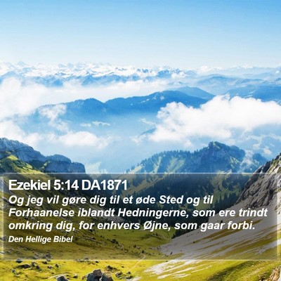 Ezekiel 5:14 DA1871 Bible Verse Image
