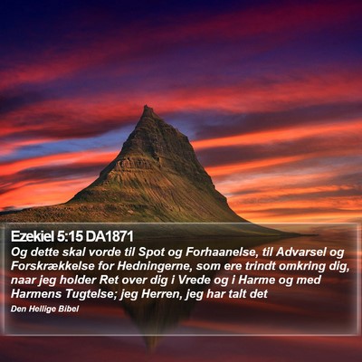 Ezekiel 5:15 DA1871 Bible Verse Image