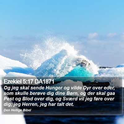 Ezekiel 5:17 DA1871 Bible Verse Image