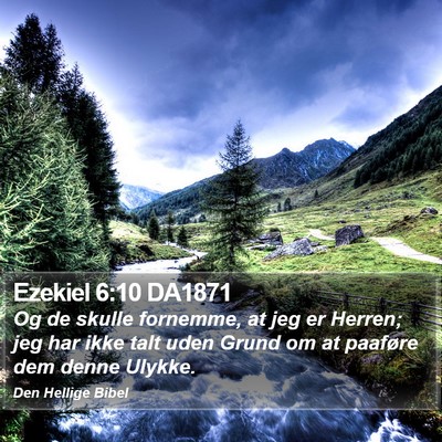 Ezekiel 6:10 DA1871 Bible Verse Image