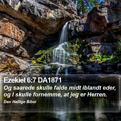 Ezekiel 6:7 DA1871 Bible Verse Image