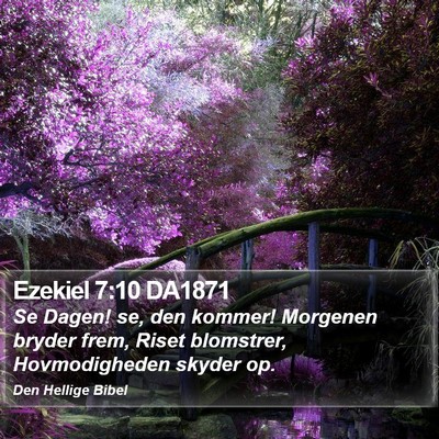 Ezekiel 7:10 DA1871 Bible Verse Image