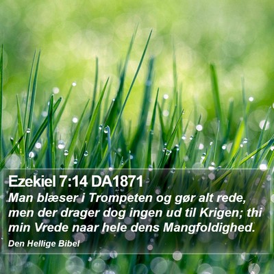 Ezekiel 7:14 DA1871 Bible Verse Image