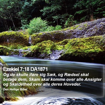 Ezekiel 7:18 DA1871 Bible Verse Image