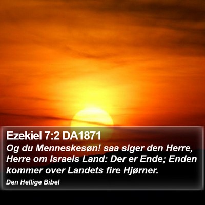 Ezekiel 7:2 DA1871 Bible Verse Image