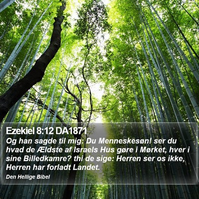 Ezekiel 8:12 DA1871 Bible Verse Image