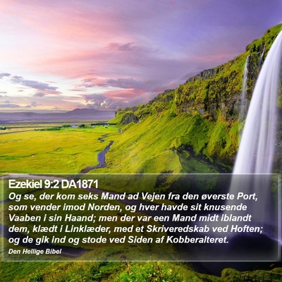 Ezekiel 9:2 DA1871 Bible Verse Image