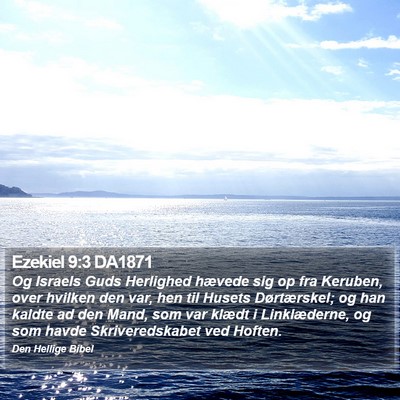 Ezekiel 9:3 DA1871 Bible Verse Image